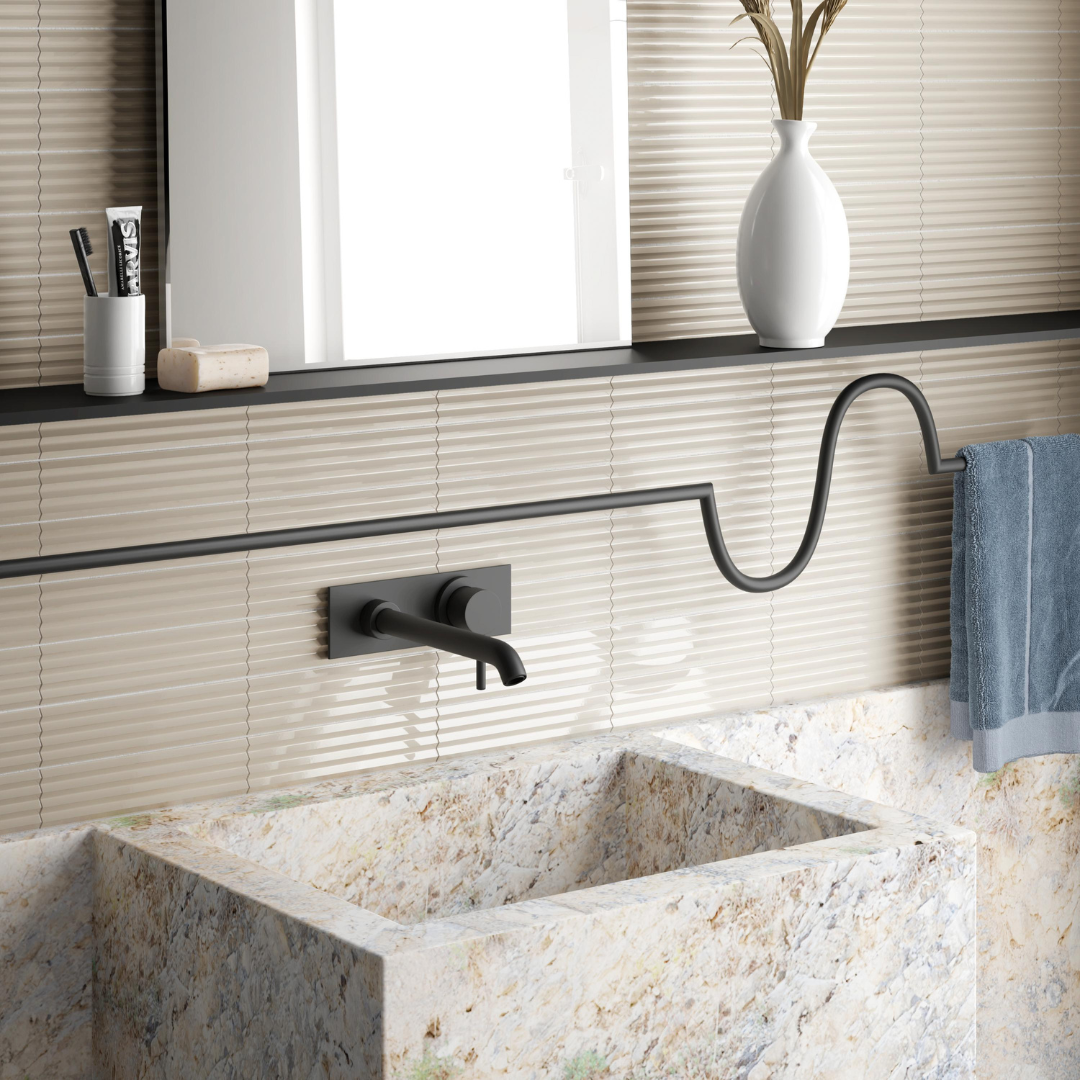 Praia Beige Pale Subway Decor Tile