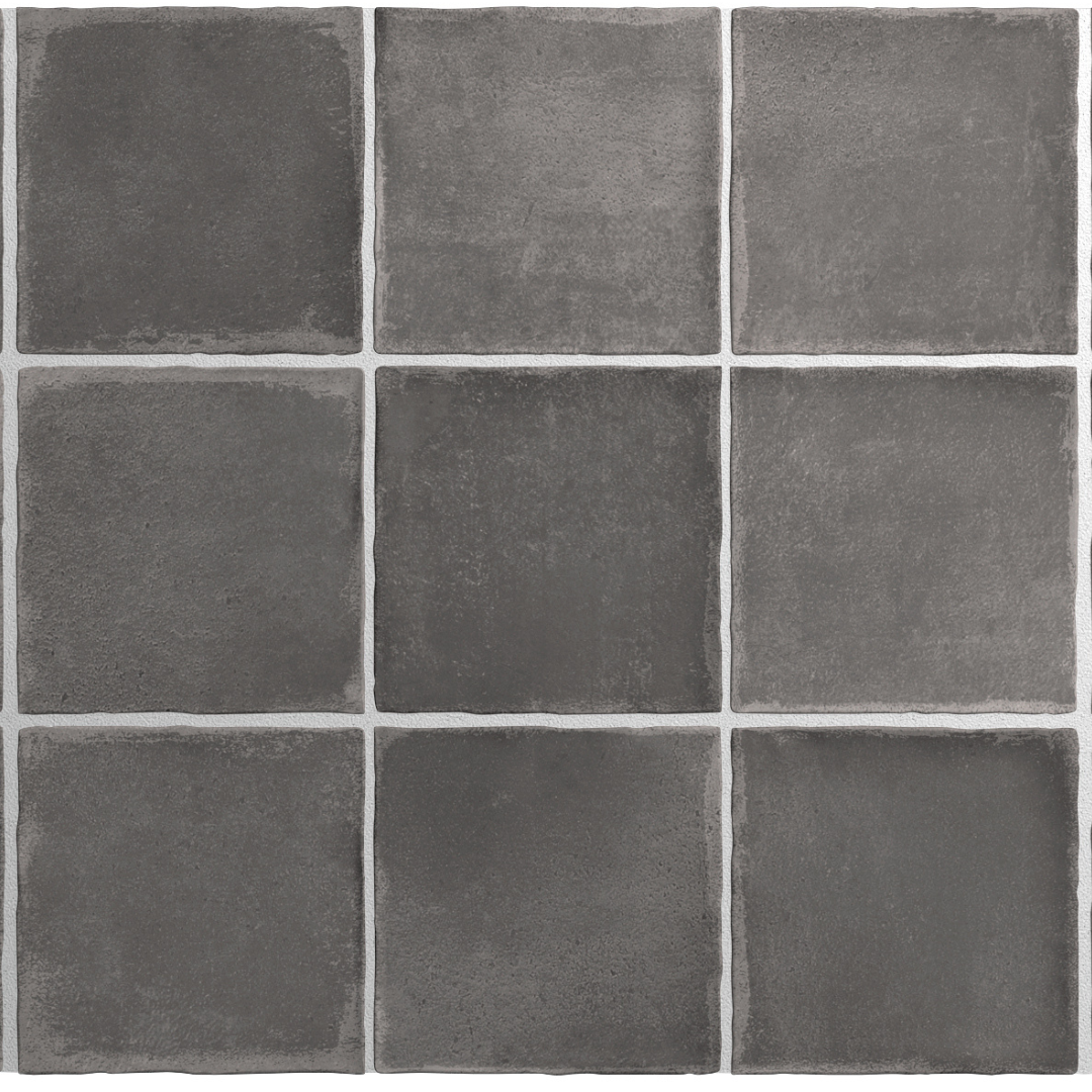 Argile Dark Cuadrado Porcelain Decor Square Tile